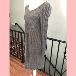 Jessica Simpson Gray Knit Long Sleeved Maternity Dress Size L